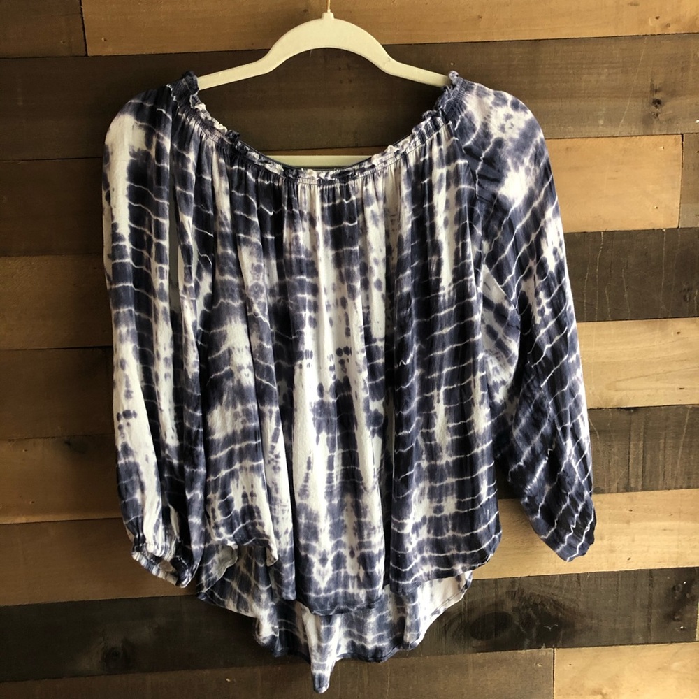 Knox Rose tie-dye  off the shoulder shirt